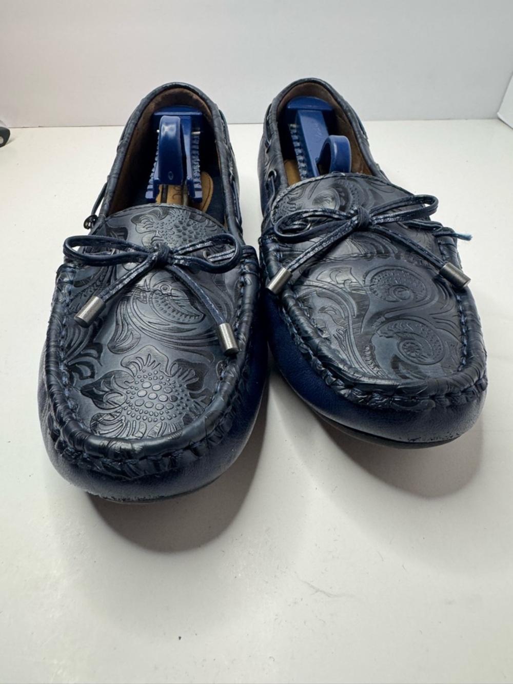 B.O.C Navy Blue Vegan Leather Slip On Loafers Women's Size 9M